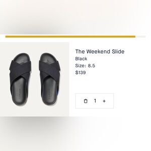 Rothy's The Weekend Slide Sandals in Black